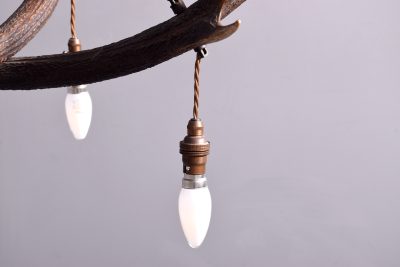 Four Lamp Antler Chandelier - Image 3