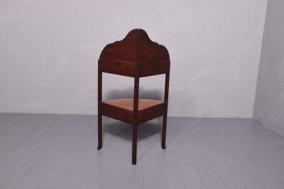 Large Inlaid Mahogany George III corner Washstand - Image 8