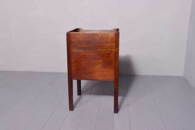 Large , inlaid mahogany George 3rd tray-top bedside locker. - Image 6