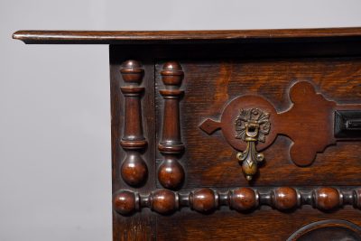 Stylish Jacobean Oak Side Table or Dresser Base - Image 2