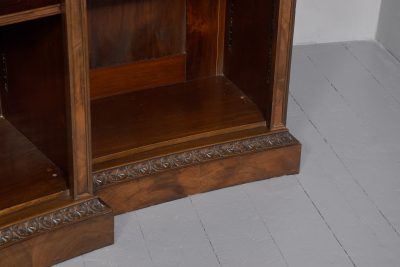 Stylish Mahogany Curved Open Bookcase - Image 5