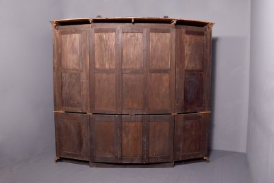 Stylish Mahogany Curved Open Bookcase - Image 7