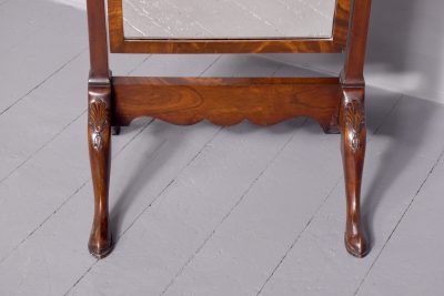 Queen Anne Style Cheval Mirror - Image 4