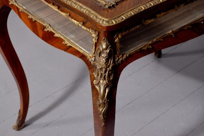 Exceptionally Large Victorian Ormolu Mounted Rosewood Bijouterie Table - Image 5