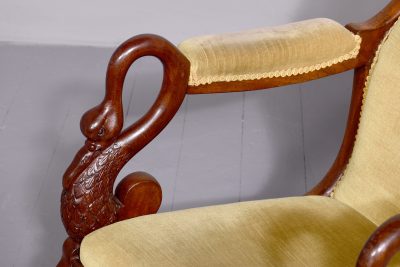 Stylish French Louis - Philippe Mahogany Rocking Chair - Image 2