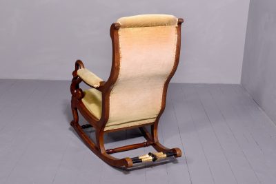Stylish French Louis - Philippe Mahogany Rocking Chair - Image 7