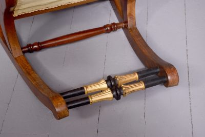 Stylish French Louis - Philippe Mahogany Rocking Chair - Image 3
