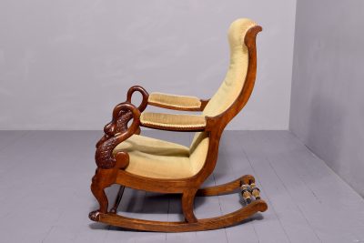 Stylish French Louis - Philippe Mahogany Rocking Chair - Image 4