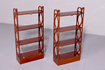 Pair of Chippendale Style Wall Cabinets - Image 4