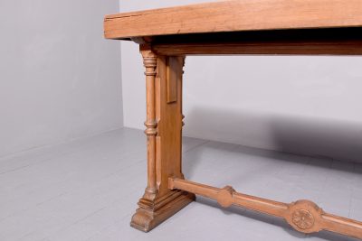 Narrow Pitch Pine Freestanding Table - Image 3