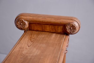 Narrow Pitch Pine Freestanding Table - Image 6