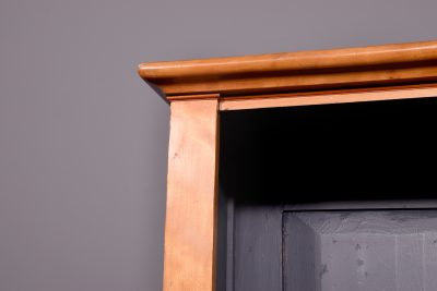 Pair of Tall Satin Birch Late-Victorian Open Bookcases - Image 3