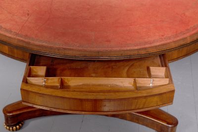 George IV Mahogany and Gilded Drum Table. - Image 5
