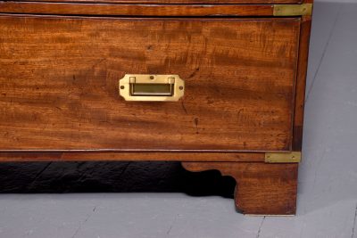 Mahogany Two Part Military Chest of Drawer - Image 6