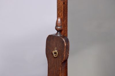 Unusual oak Arts and Crafts style Dressing Mirror - Image 2