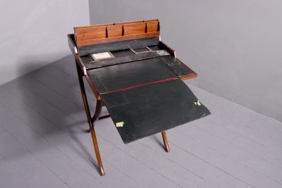Folding Mahogany Campaign Desk - Image 3