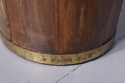 George III brass bound mahogany Irish peat Bucket - Image 5