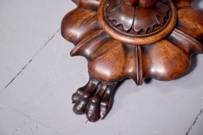Carved Circular Revolving Piano Stool - Image 2