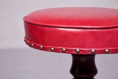 Carved Circular Revolving Piano Stool - Image 4