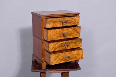 Miniature Walnut Chest of Drawers - Image 4