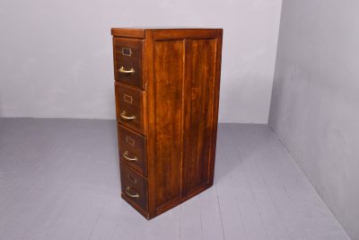 Mahogany 4 drawer Edwardian mahogany filing cabinet - Image 3