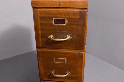 Mahogany 4 drawer Edwardian mahogany filing cabinet - Image 4
