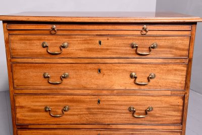 George III Mahogany Chest with Brushing Slide - Image 2