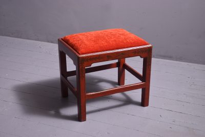 A stylish George IV Red Lacquered Stool - Image 2