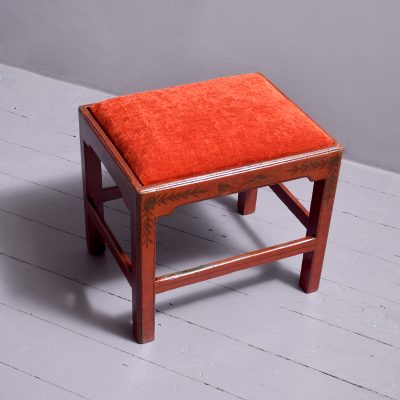 A stylish George IV Red Lacquered Stool - Image 3