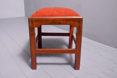 A stylish George IV Red Lacquered Stool - Image 5