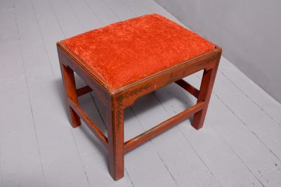 A stylish George IV Red Lacquered Stool - Image 7