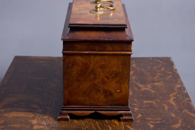 Figured Walnut George 111 style Tea Caddy - Image 6