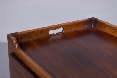 A Late George III Mahogany Bedside Cabinet - Image 4
