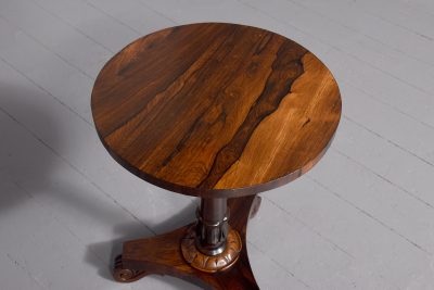 Regency Period Quality Rosewood Wine or Occasional Table - Image 4