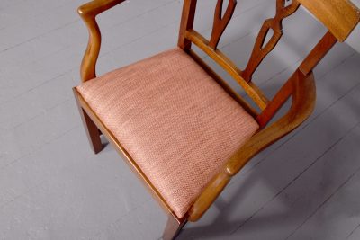 Pair of Late George III Provincial Mahogany Arm Chairs - Image 4