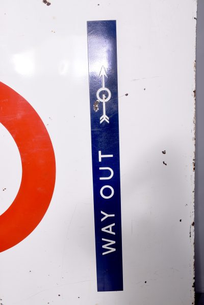 A Large Two-Part Coloured Enamel Sign for ‘Great Portland Street’ Tube Station, London - Image 4