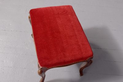 A Mid-Victorian Mahogany Framed Cabriole Leg Stool - Image 4