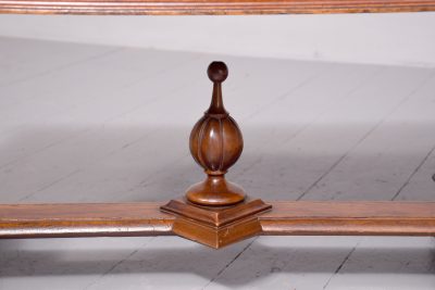 A Mid-Victorian Walnut Framed Duet stool or Window Seat - Image 3