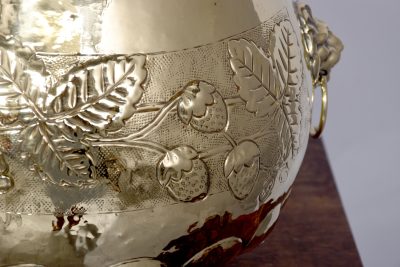 Dutch Brass Circular Jardinière - Image 2