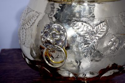 Dutch Brass Circular Jardinière - Image 5