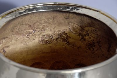 Dutch Brass Circular Jardinière - Image 7