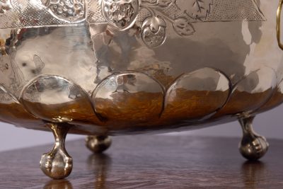 Dutch Brass Circular Jardinière - Image 9