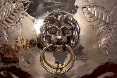 Dutch Brass Circular Jardinière - Image 10