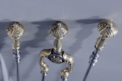 Set of George III Bi-metal Fireside Tools - Image 4