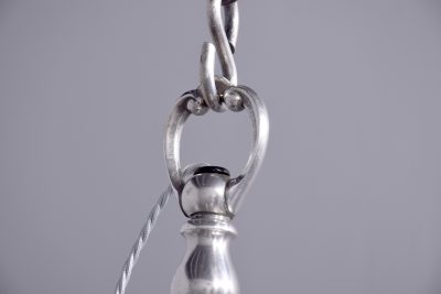 Silvered Dutch Style 6 Arm Light Fitting - Image 6