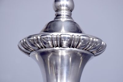 Silvered Dutch Style 6 Arm Light Fitting - Image 8