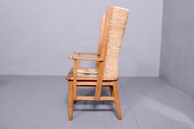 An Oak Framed Orkney Chair in the Manner of David Kirkness - Image 6