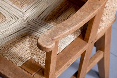 An Oak Framed Orkney Chair in the Manner of David Kirkness - Image 7