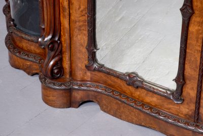 Mid-Victorian Carved Serpentine Fronted Credenza - Image 4