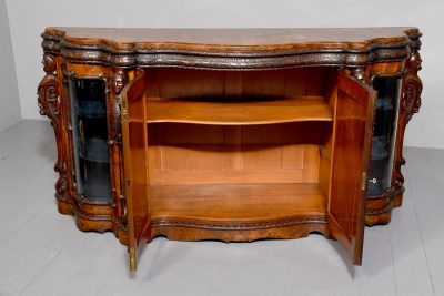 Mid-Victorian Carved Serpentine Fronted Credenza - Image 9